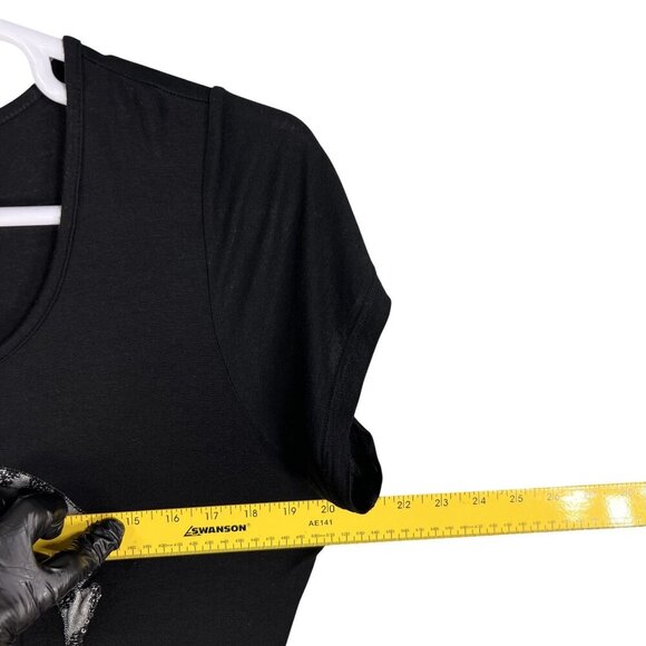 Black Skull 3D Graphic T-Shirt Womens XL Goth Biker Punk Edgy Alternative Top - Picture 8 of 13